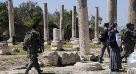 Israeli forces, settlers storm archeological site near Nablus